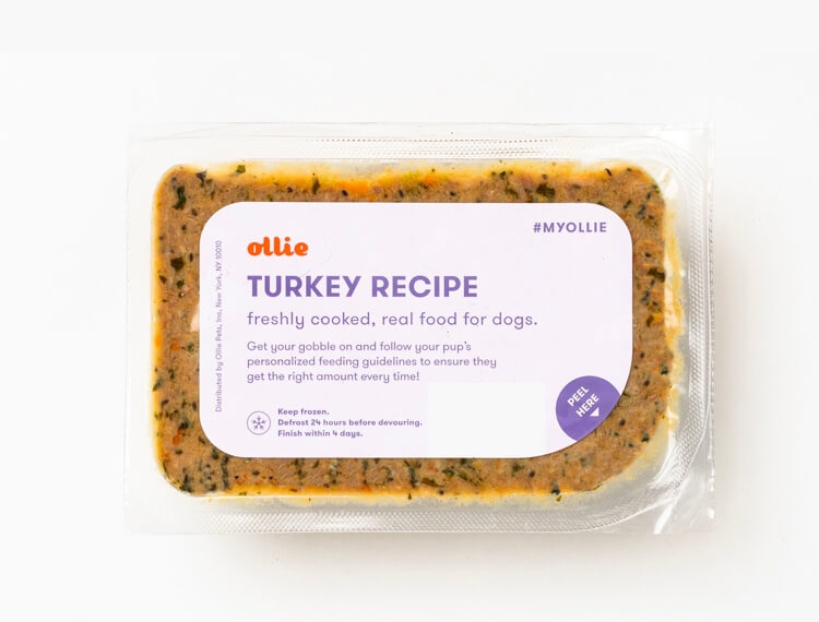 ollie's healthy turkey fare dog food