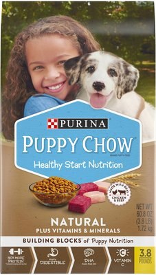 Puppy Chow Natural with Real Chicken & Beef Dry Dog Food