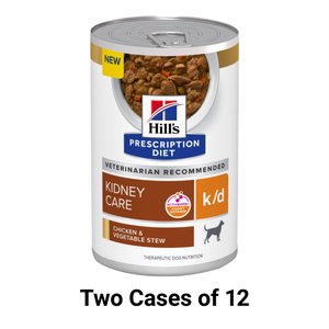 Hill's Prescription Diet k/d Kidney Care Chicken & Vegetable Stew Canned Dog Food