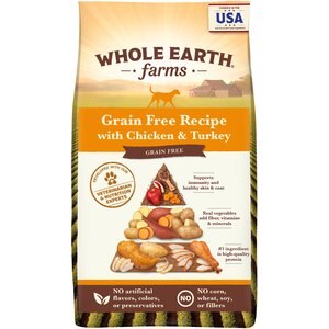 Whole Earth Farms Grain-Free Chicken & Turkey Recipe Dry Dog Food