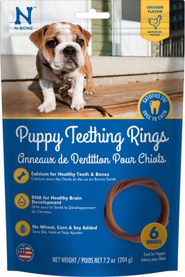N-Bone Puppy Teething Ring Chicken Flavour Dog Treats