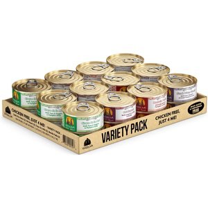 Weruva Chicken-Free Just 4 Me Variety Pack Grain-Free Canned Dog Food