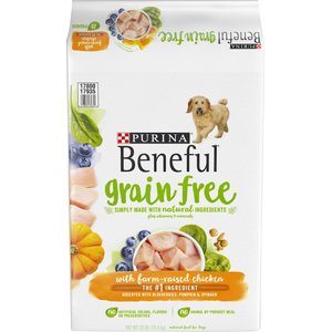 PURINA BENEFUL GRAIN FREE WITH REAL FARM-RAISED CHICKEN DRY DOG FOOD