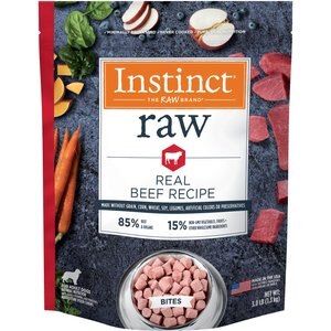 Instinct by Nature's Variety Frozen Raw Bites Grain-Free Real Beef Recipe Dog Food