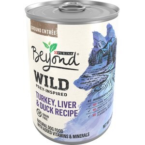 PURINA BEYOND WILD PREY-INSPIRED GRAIN-FREE HIGH PROTEIN TURKEY, LIVER & DUCK PATE RECIPE CANNED DOG FOOD