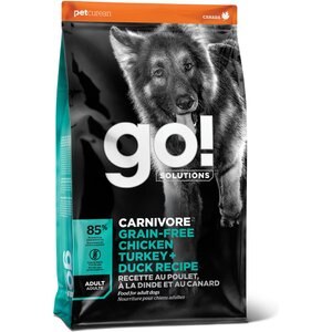 Go! Solutions Carnivore Grain-Free Chicken, Turkey + Duck Adult Recipe Dry Dog Food