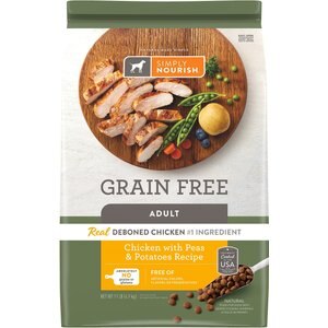 Simply Nourish Grain-Free Chicken with Peas & Potatoes Recipe Adult Dry Dog Food