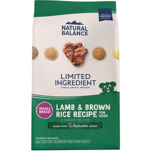 Natural Balance Small Breed Bites LID Lamb Meal Recipe