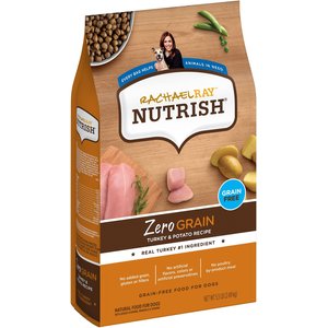 Rachael Ray Nutrish Zero Grain Natural Turkey & Potato Recipe Grain-Free Dry Dog Food