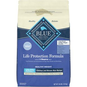 Blue Buffalo Life Protection Formula Large Breed Healthy Weight Adult Chicken & Brown Rice Recipe Dry Dog Food