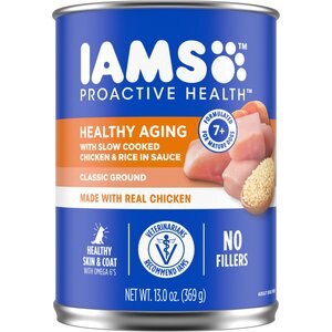 Iams ProActive Health Senior With Slow Cooked Chicken & Rice Canned Dog Food