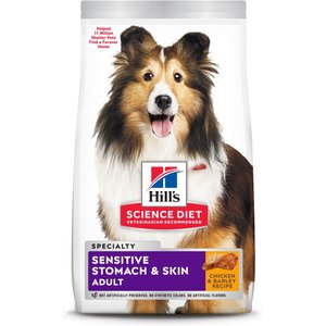 HILL'S SCIENCE DIET ADULT SENSITIVE STOMACH & SKIN CHICKEN RECIPE DRY DOG FOOD