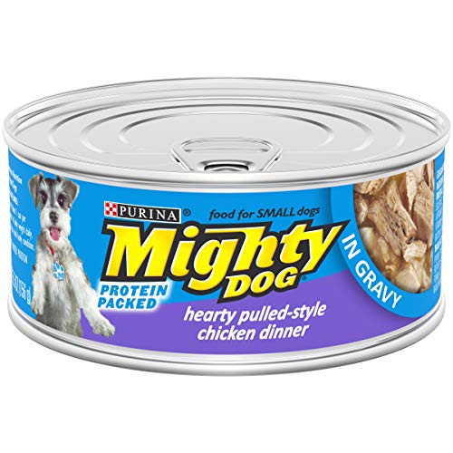 Mighty Dog Hearty Pulled-Style Chicken Dinner in Gravy Canned Dog Food