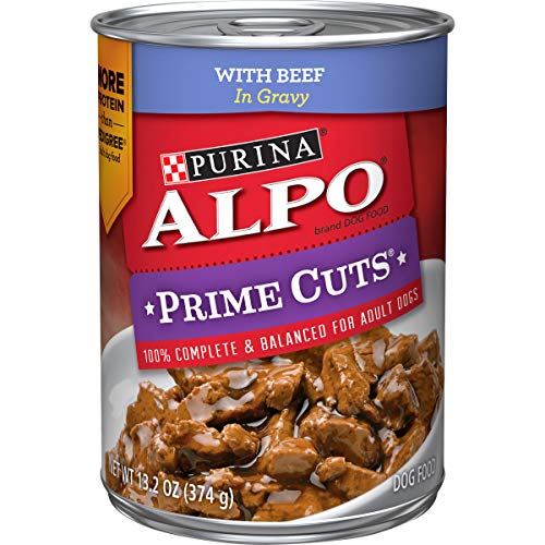 ALPO PRIME CUTS WITH BEEF IN GRAVY CANNED DOG FOOD