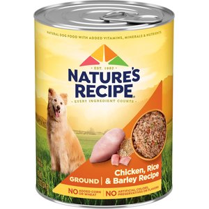 Nature's Recipe Easy-To-Digest Chicken, Rice & Barley Recipe Homestyle Ground Canned Dog Food