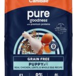 CANIDAE Grain-Free PURE Puppy Limited Ingredient Chicken, Lentil & Whole Egg Recipe Dry Dog Food