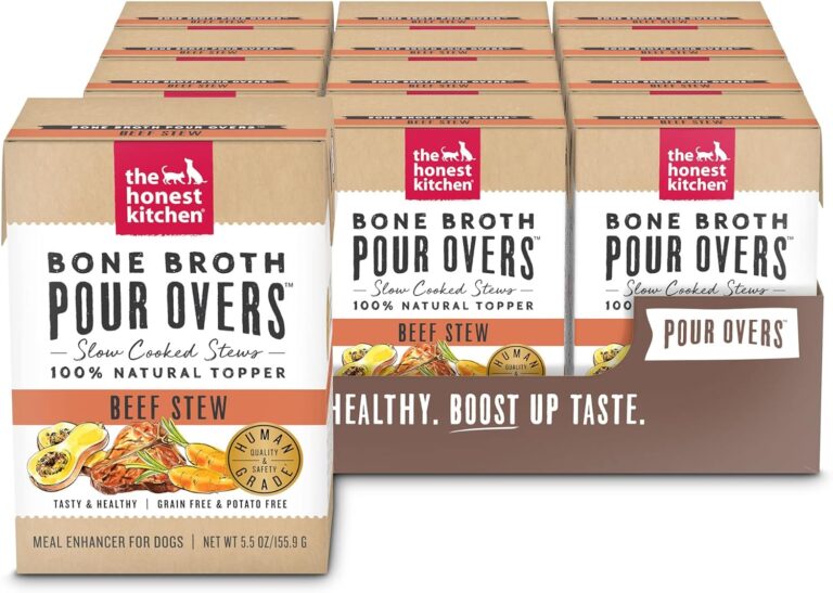 The Honest Kitchen Bone Broth POUR OVERS Beef Stew Wet Dog Food Topper