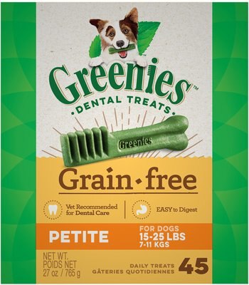 GREENIES GRAIN-FREE PETITE DENTAL DOG TREATS