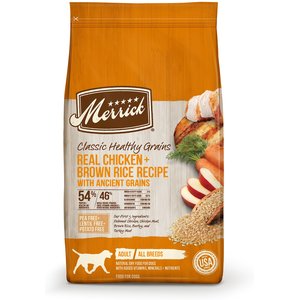 MERRICK CLASSIC HEALTHY GRAINS CHICKEN + BROWN RICE RECIPE WITH ANCIENT GRAINS ADULT DRY DOG FOOD