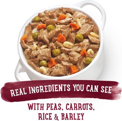 PURINA BENEFUL PREPARED MEALS BEEF STEW WITH PEAS, CARROTS, RICE & BARLEY WET DOG FOOD