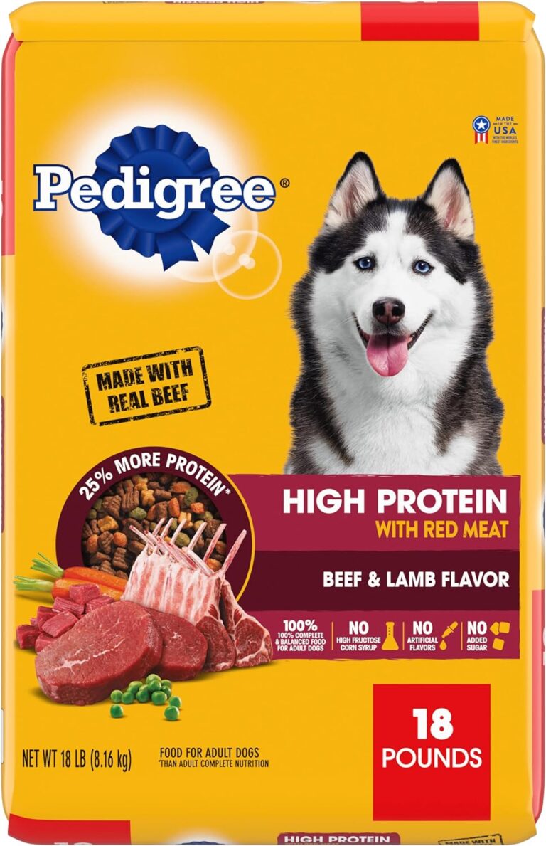 Pedigree High Protein Beef & Lamb Flavor Dog Kibble Adult Dry Dog Food