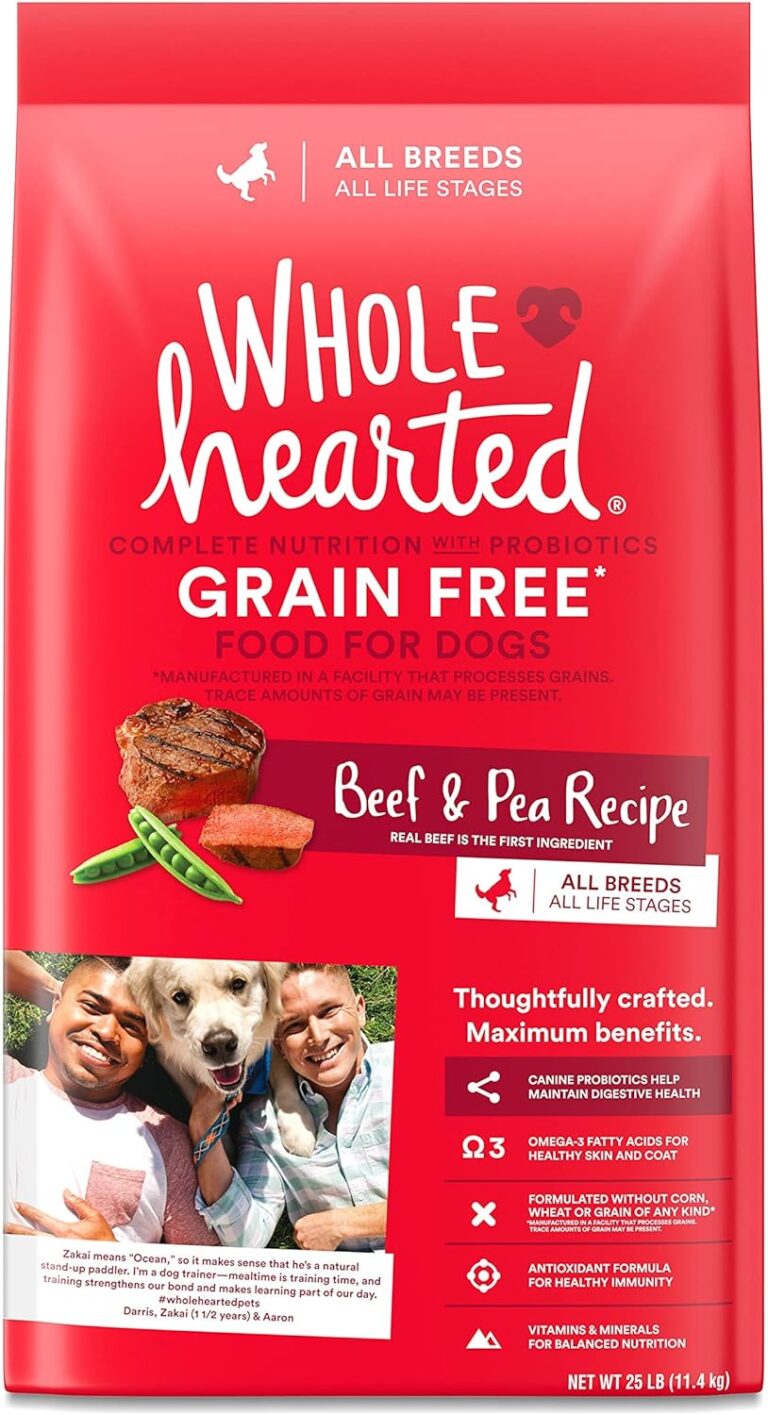 WholeHearted Grain Free All Life Stages Beef & Pea Formula Dry Dog Food