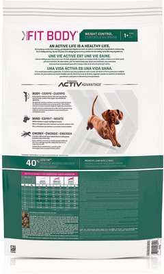 Eukanuba Fit Body Weight Control Chicken Formula Small Breed Dry Dog Food