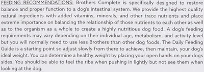 BROTHERS COMPLETE VENISON MEAL & EGG FORMULA ADVANCED ALLERGY CARE GRAIN-FREE DRY DOG FOOD