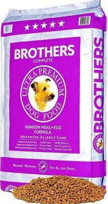 BROTHERS COMPLETE VENISON MEAL & EGG FORMULA ADVANCED ALLERGY CARE GRAIN-FREE DRY DOG FOOD