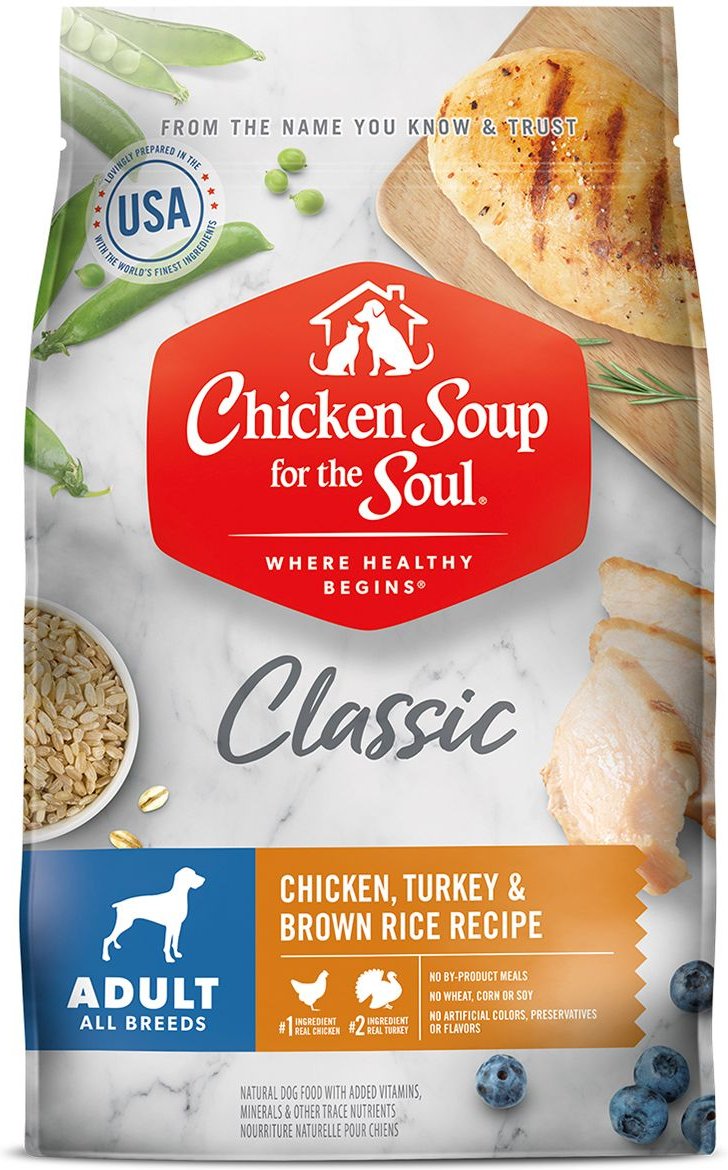 Chicken Soup for the Soul Adult Chicken, Turkey, & Brown Rice Recipe Dry Dog Food