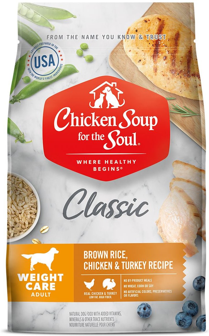 Chicken Soup for the Soul Adult Weight Care Brown Rice, Chicken & Turkey Recipe Dry Dog Food