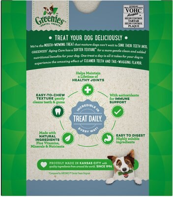 GREENIES AGING CARE LARGE DENTAL DOG TREATS