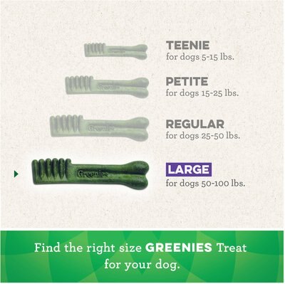 GREENIES AGING CARE LARGE DENTAL DOG TREATS