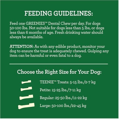 GREENIES AGING CARE LARGE DENTAL DOG TREATS