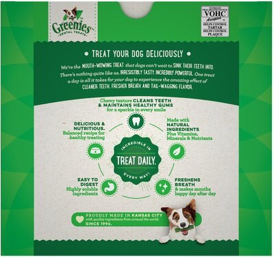 GREENIES REGULAR DENTAL DOG TREATS