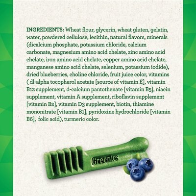 GREENIES BURSTING BLUEBERRY TEENIE DENTAL DOG TREATS