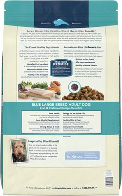 Blue Buffalo Life Protection Formula Large Breed Adult Fish & Oatmeal Recipe Dry Dog Food